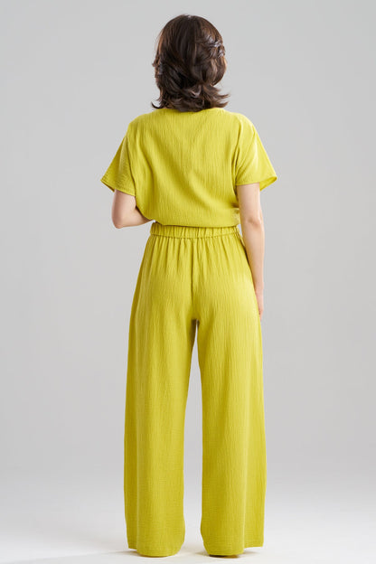 Onsen Cotton Pants Chartreuse