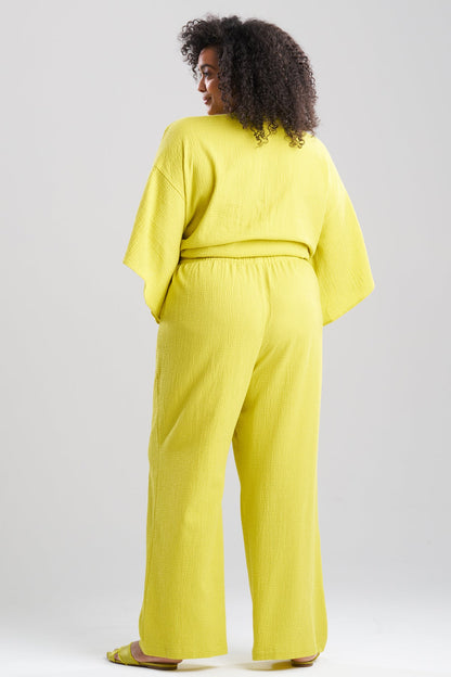 Onsen Cotton Pants Chartreuse