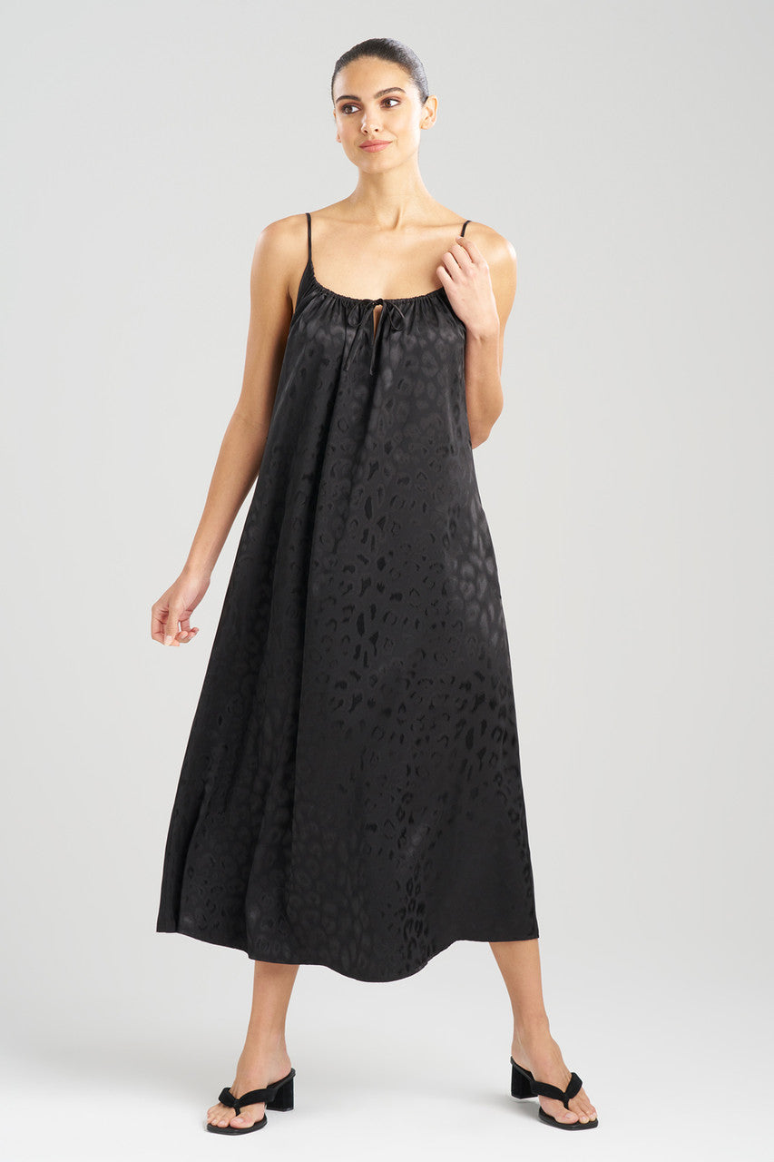 Buy Decadence Tie Front Gown in Black Online Black