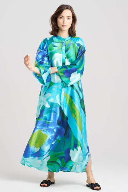 Garbo Zip Caftan Blue Multi
