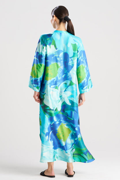 Garbo Zip Caftan Blue Multi