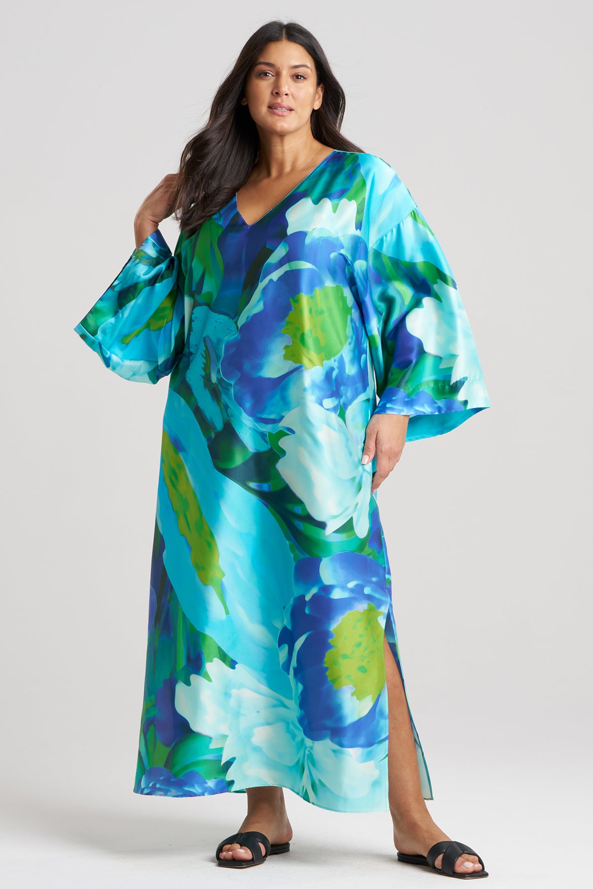 Garbo Caftan Blue Multi