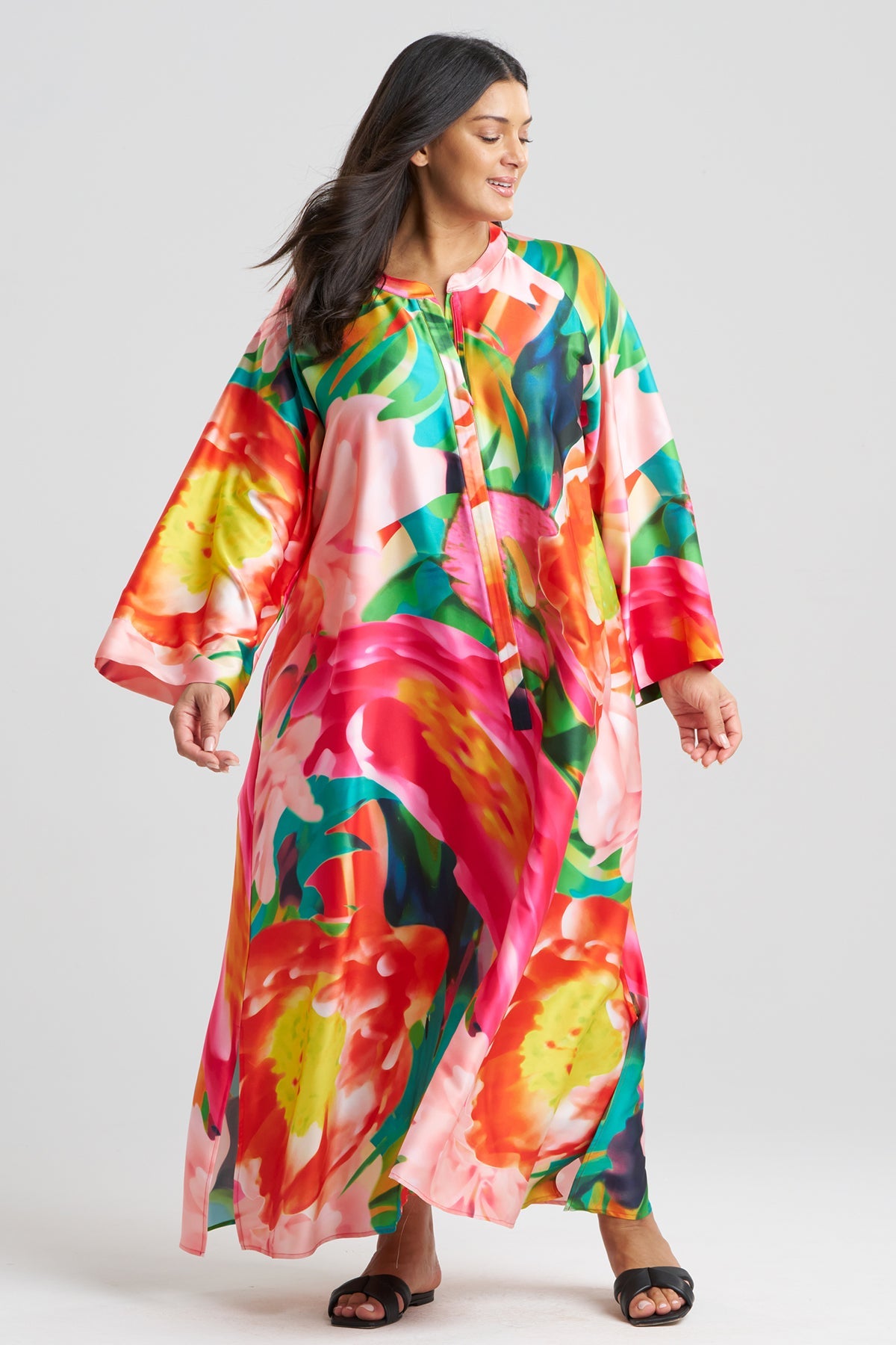 Garbo Zip Caftan Multi