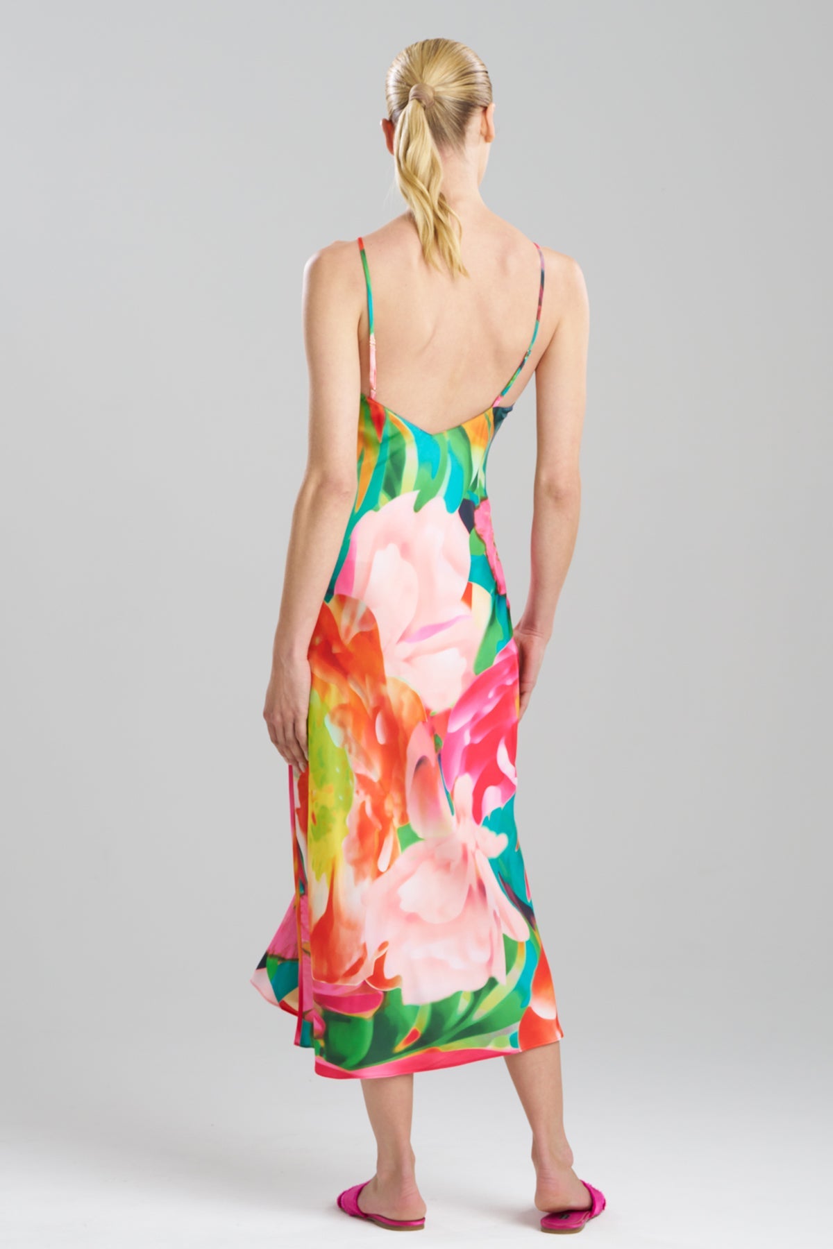 Garbo V-Neck Slip Dress Multi