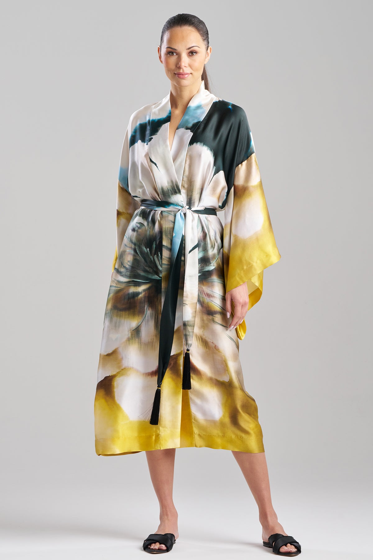 Amber Silk Robe Amber Citrus