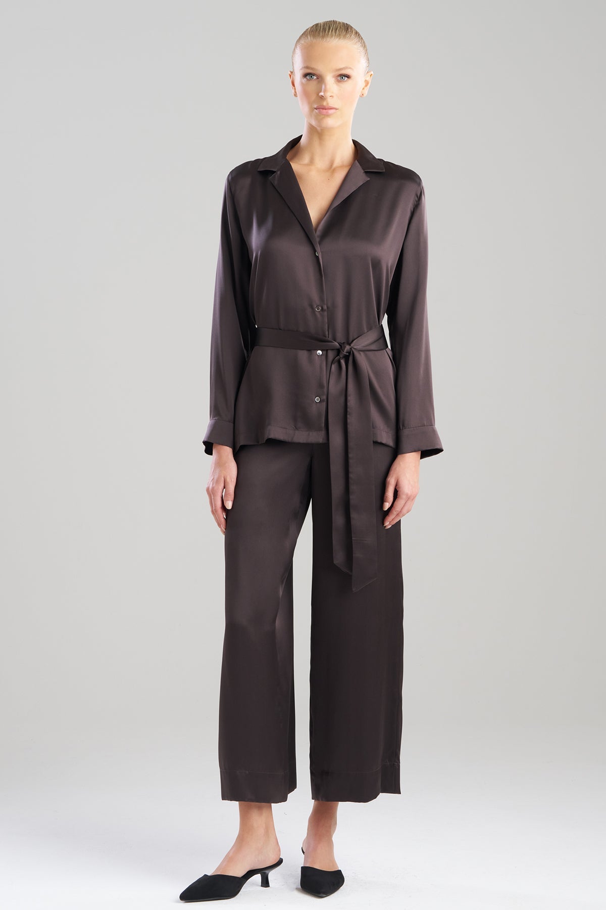 Key Silk PJ Set Chocolate