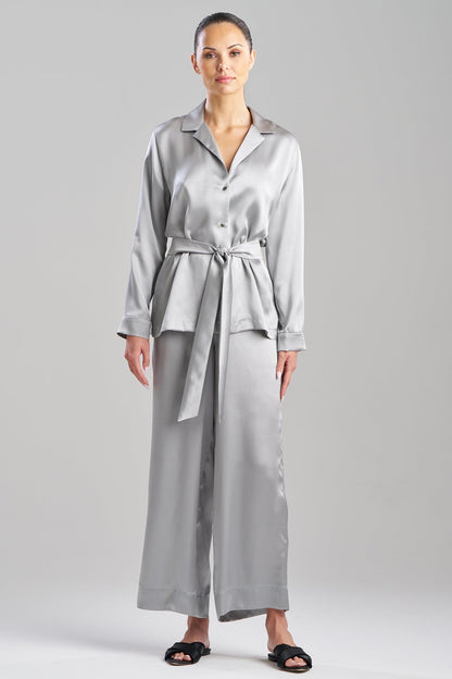 Key Silk PJ Set Silver