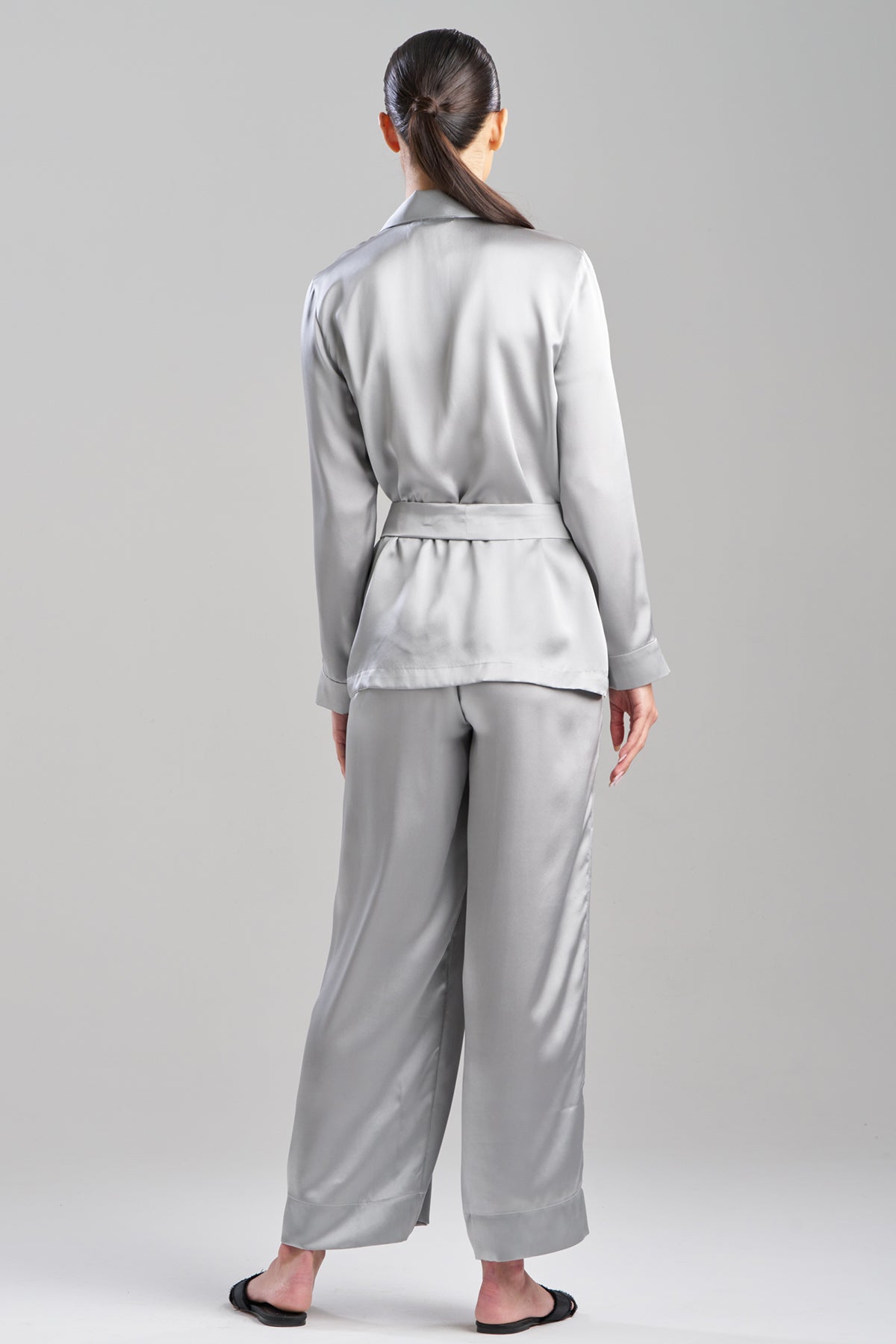 Key Silk PJ Set Silver