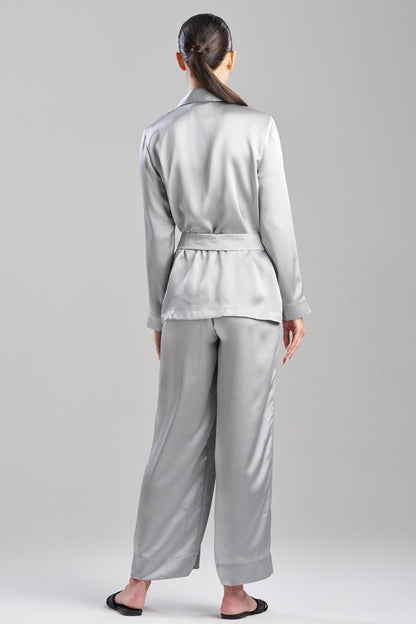 Key Silk PJ Set Silver