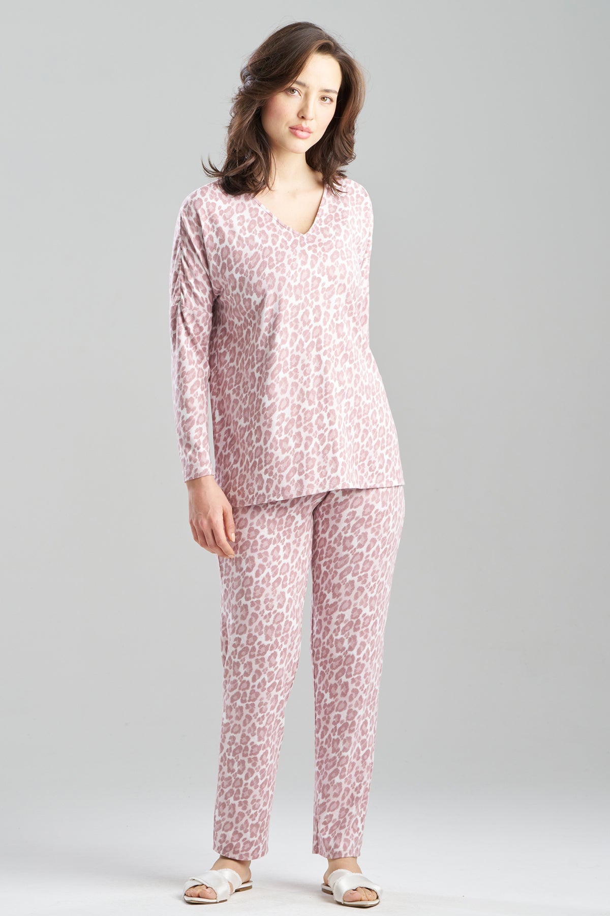 Wild Instinct Printed Brushed Knit PJ Set Wild Instinct Nude Blush