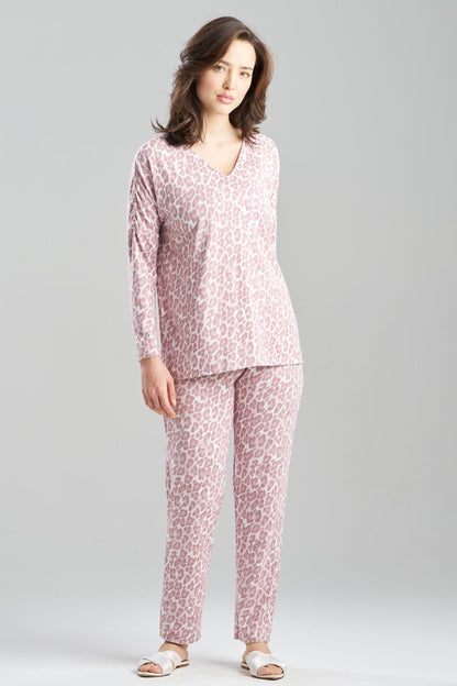 Wild Instinct Printed Brushed Knit PJ Set Wild Instinct Nude Blush