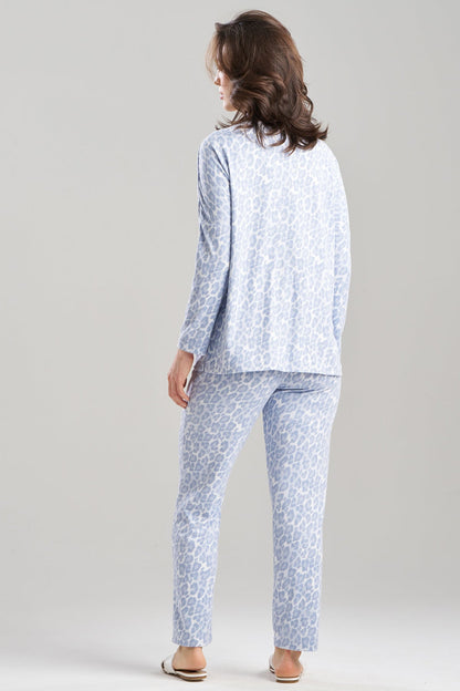 Wild Instinct Printed Brushed Knit PJ Set Wild Instinct Angel Blue