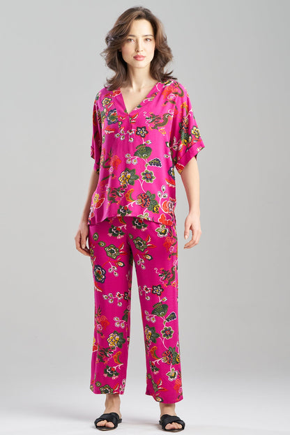 Fleur Dragon Printed Challis PJ Set Fleur Dragon Pink