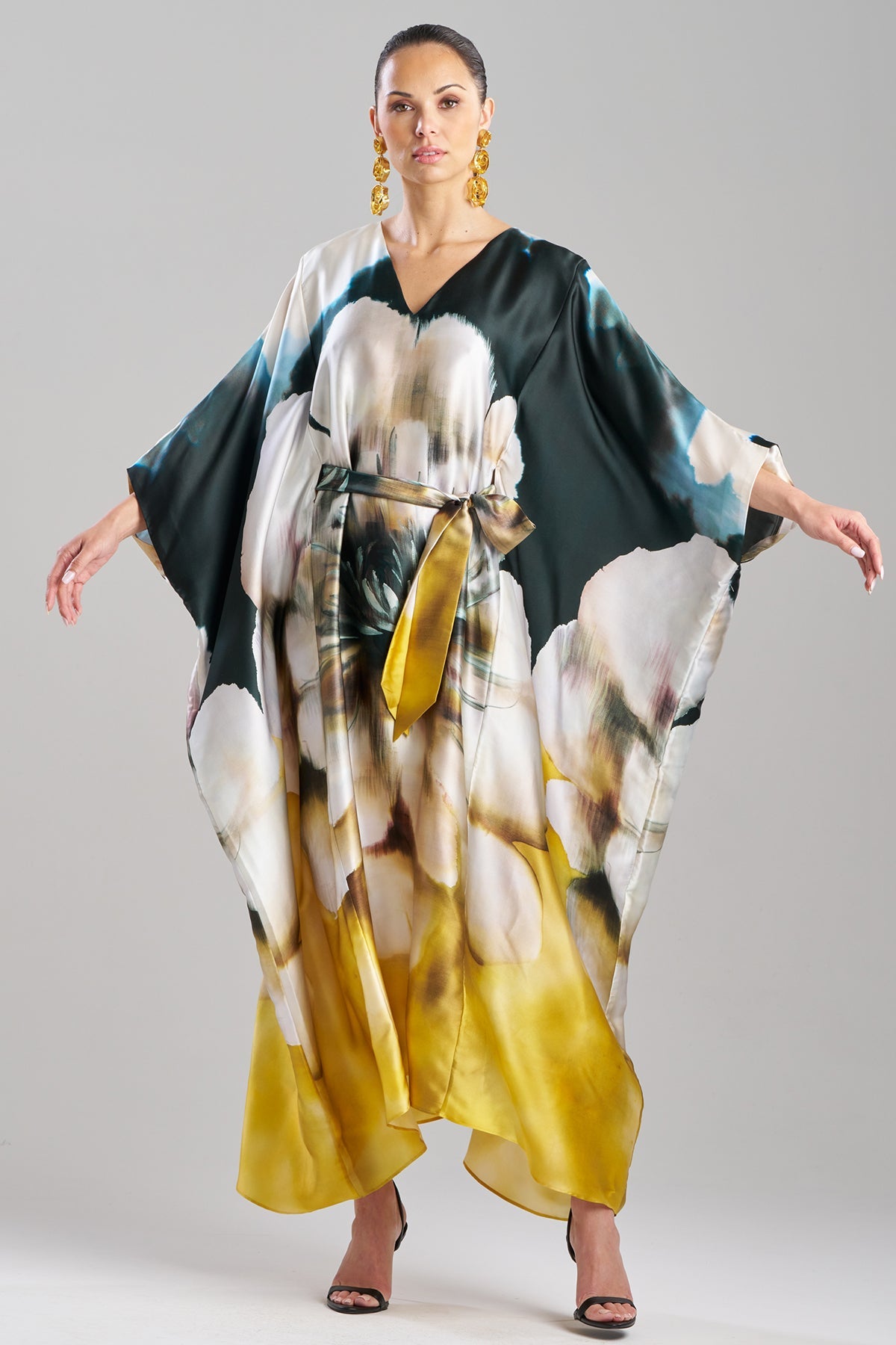 Amber Silk Caftan Amber Citrus