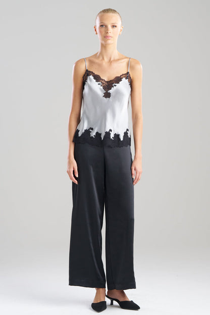 Lolita Lace Trim Cami Silver/Black