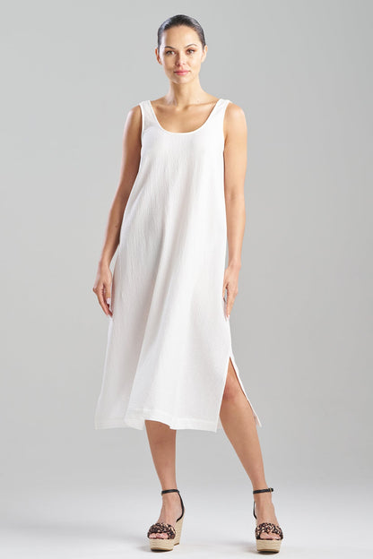 Buy Onsen Cotton Tank Slip Dress in White Online White