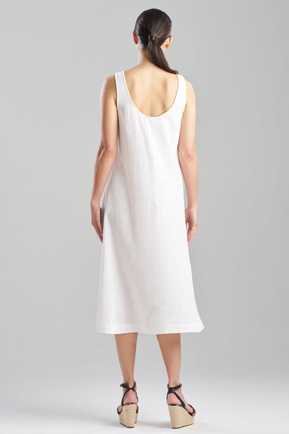 Buy Onsen Cotton Tank Slip Dress in White Online White