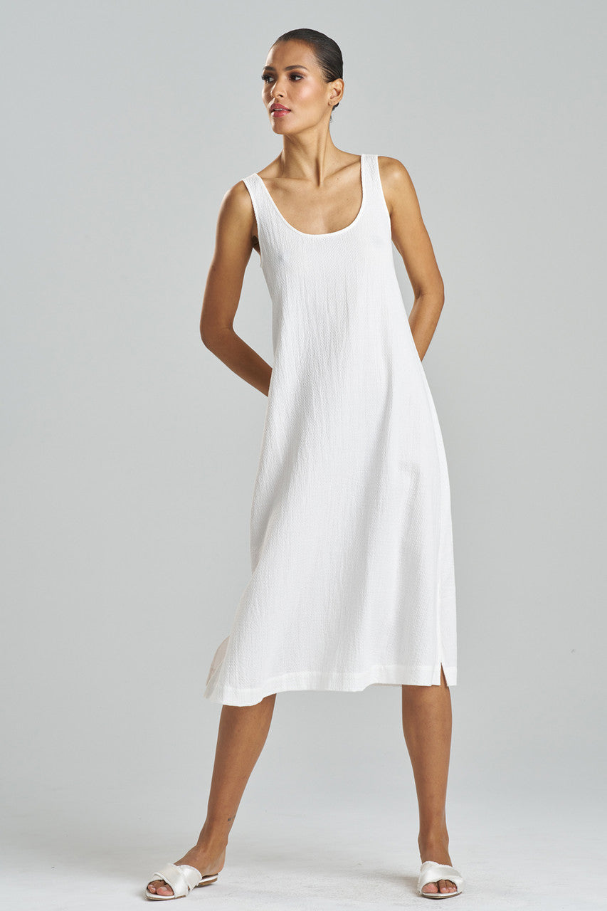 Buy Onsen Cotton Tank Slip Dress in White Online White