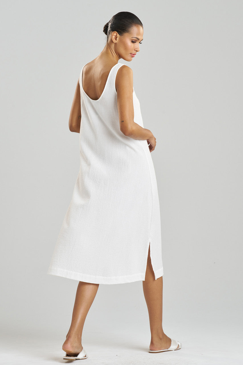 Buy Onsen Cotton Tank Slip Dress in White Online White