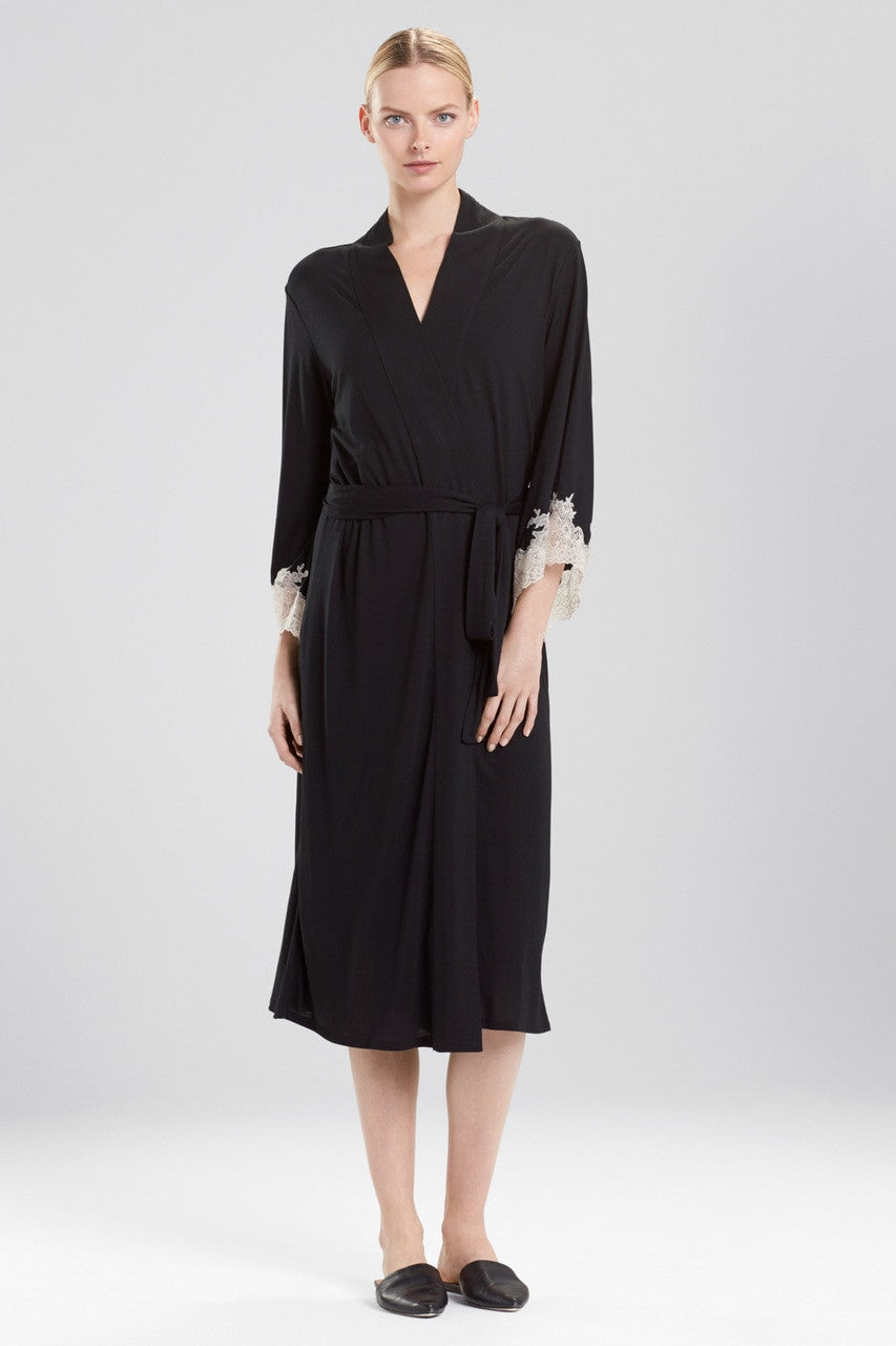 Buy Luxe Shangri-la TENCEL™ Robe in Black Online Black