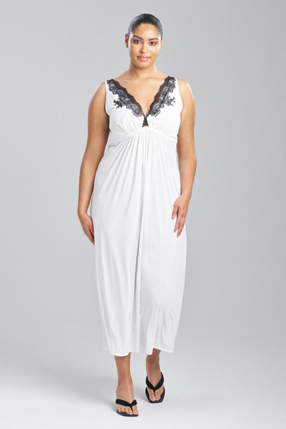 Buy Enchant Lace Applique Gown in Ivory/Black Online Ivory/Black