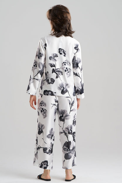 Aurelia Charmeuse Notch PJ Set Warm White