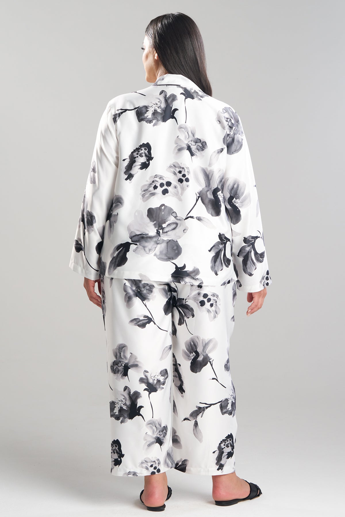 Aurelia Charmeuse Notch PJ Set Warm White