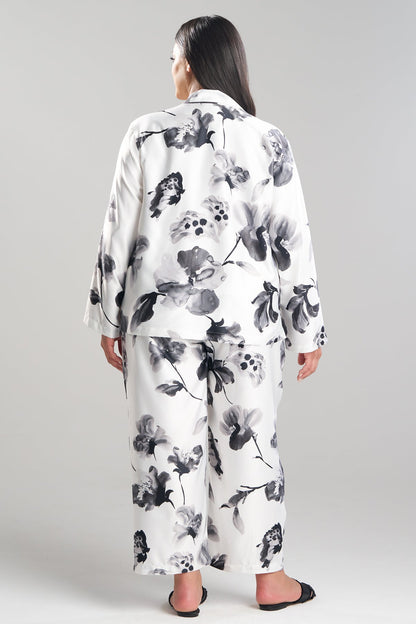 Aurelia Charmeuse Notch PJ Set Warm White