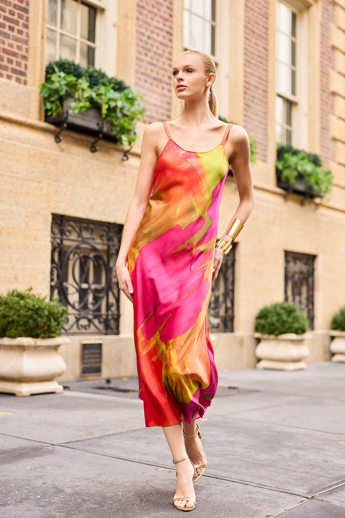 Soleil Slip Dress Multi