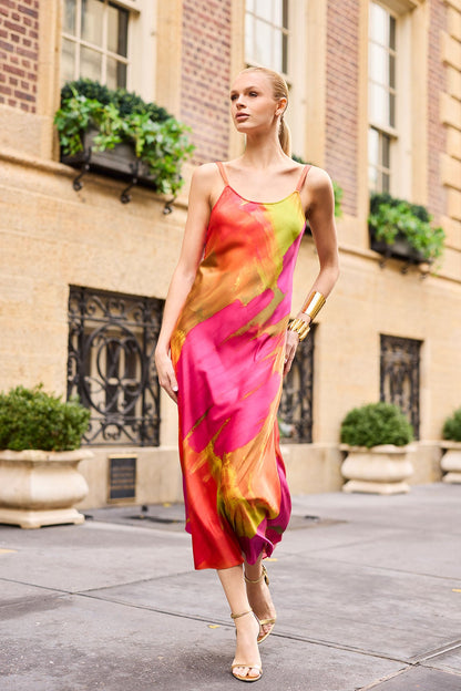 Soleil Slip Dress Multi