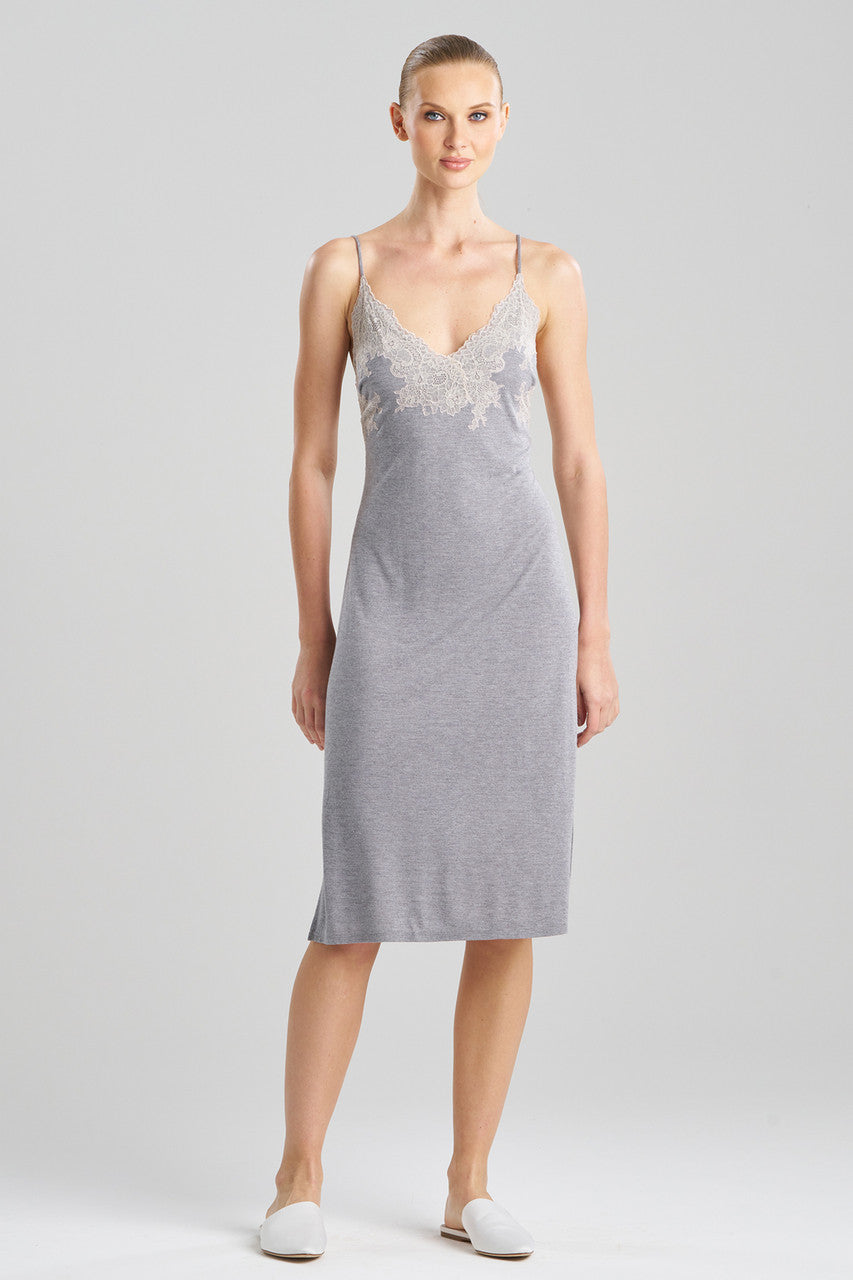 Buy Luxe Shangri-La TENCEL™ Chemise in Grey/Cocoon Online Grey/Cocoon