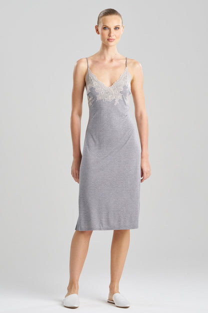 Buy Luxe Shangri-La TENCEL™ Chemise in Grey/Cocoon Online Grey/Cocoon