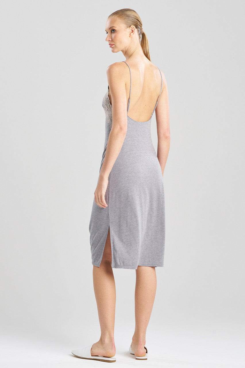 Buy Luxe Shangri-La TENCEL™ Chemise in Grey/Cocoon Online Grey/Cocoon