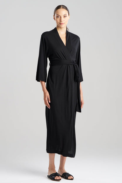 Buy Shangri-La TENCEL™ Robe in Black Online Black