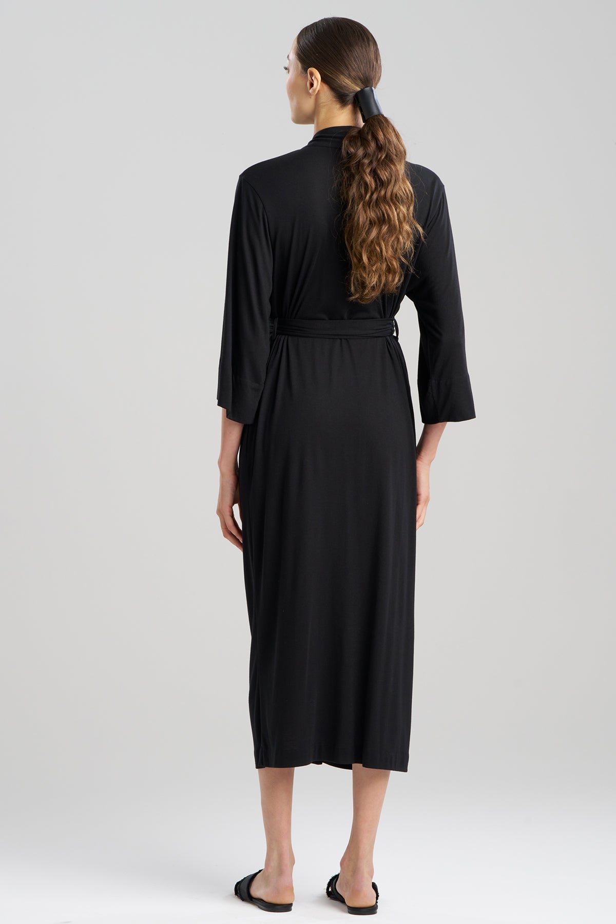 Buy Shangri-La TENCEL™ Robe in Black Online Black