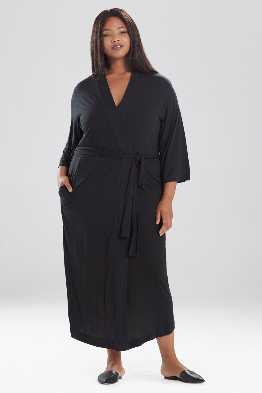 Buy Shangri-La TENCEL™ Robe in Black Online Black