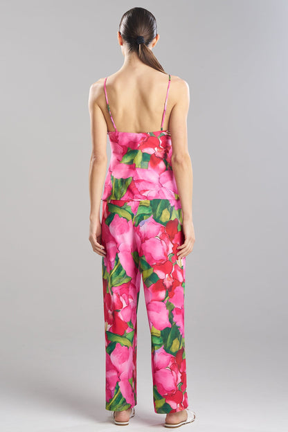 Isla Printed Satin Cami PJ Set Pink