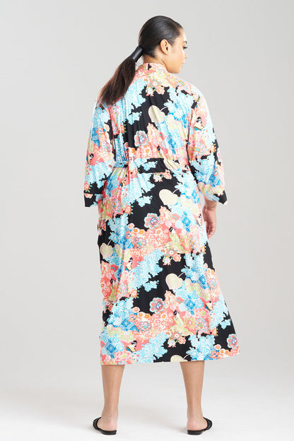 Buy Geisha Garden Knit Robe in Black Multi Online Black Multi