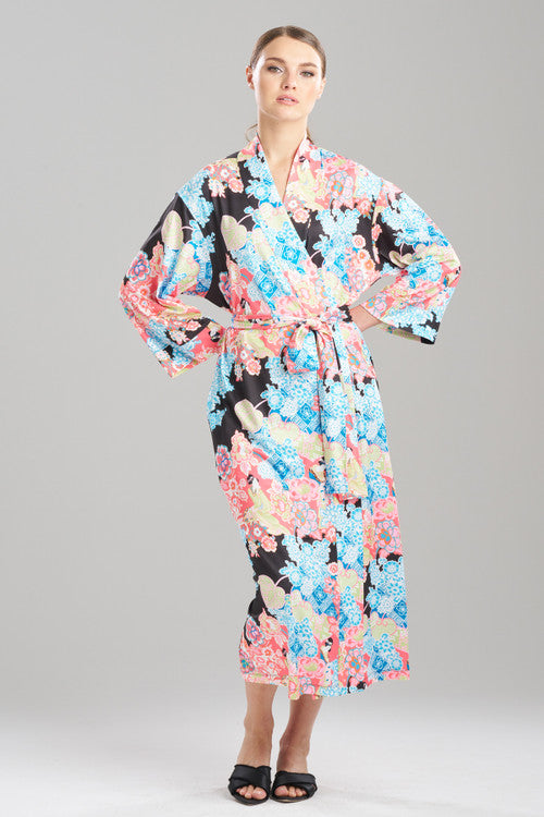 Buy Geisha Garden Knit Robe in Black Multi Online Black Multi