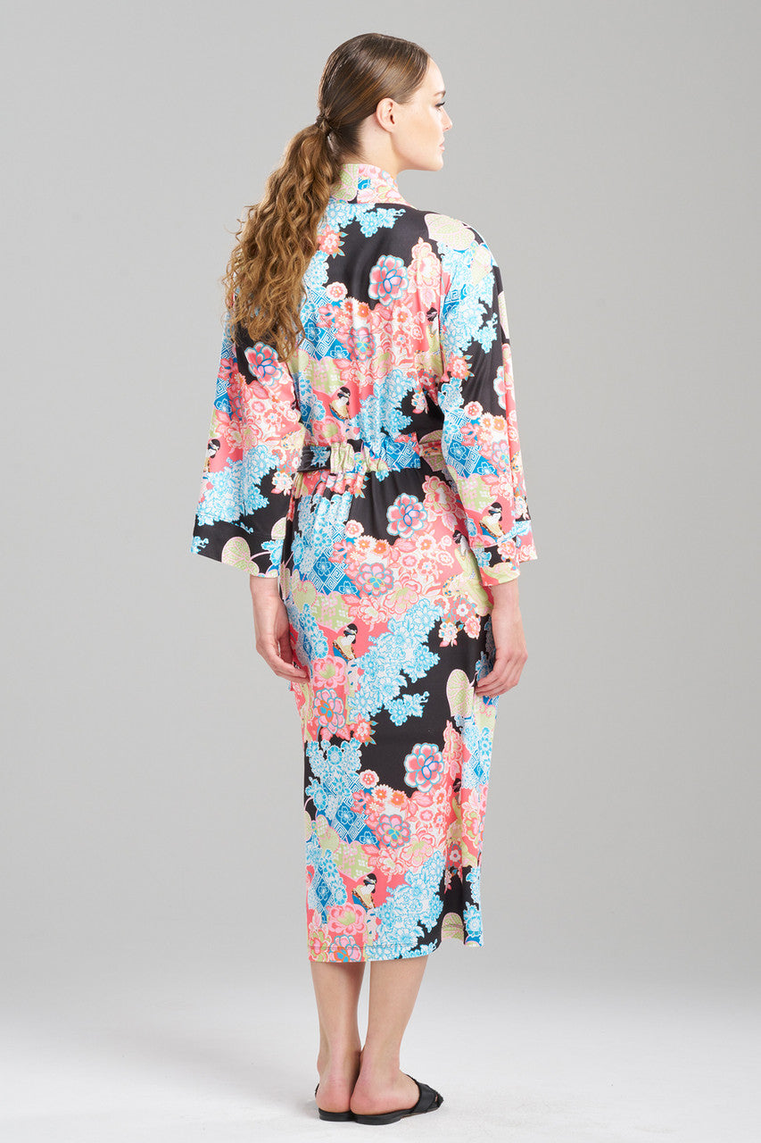Buy Geisha Garden Knit Robe in Black Multi Online Black Multi