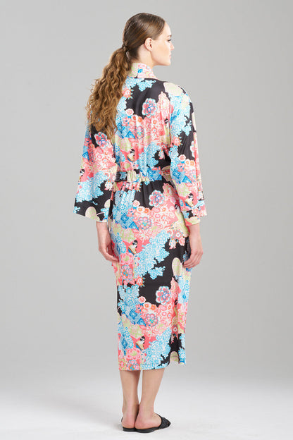 Buy Geisha Garden Knit Robe in Black Multi Online Black Multi