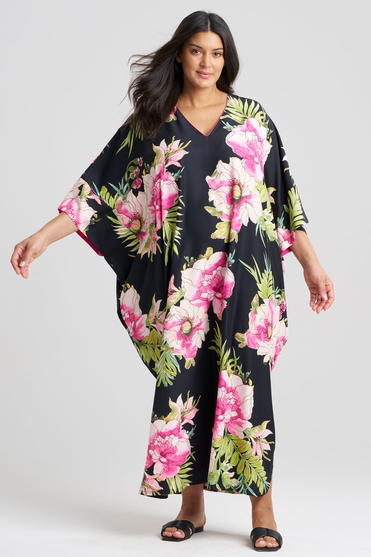 Sonomi Wedge Caftan Black Multi
