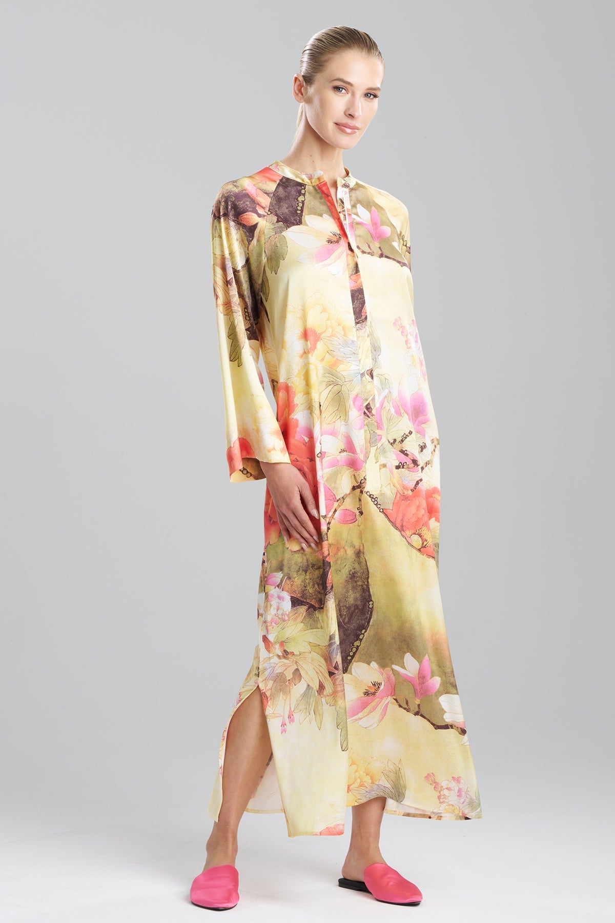Floral Garden Zip Caftan Golden Hour