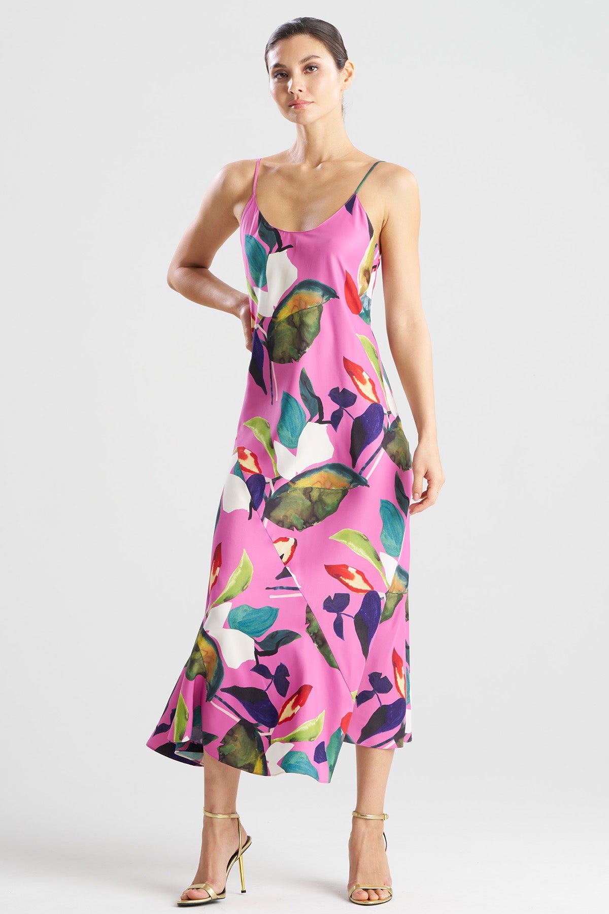 Daido Slip Dress Magenta