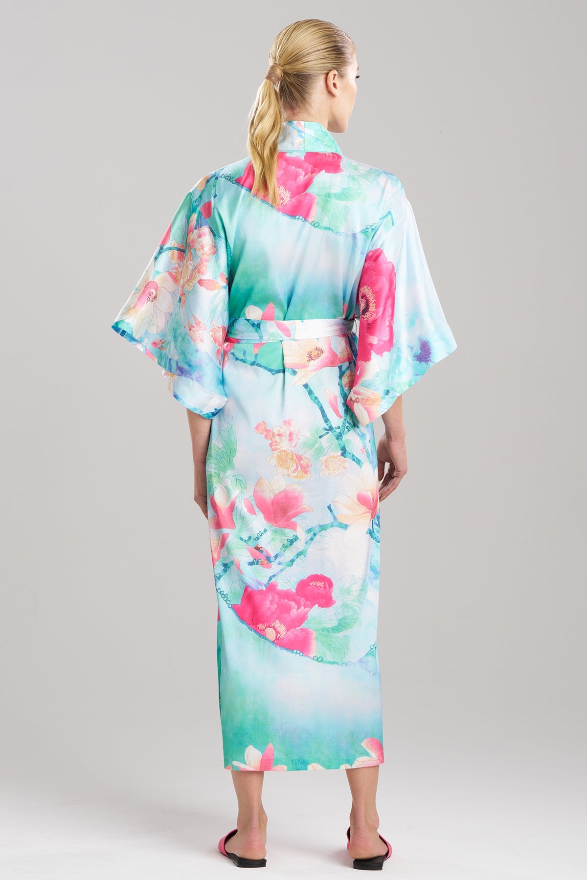 Floral Garden Robe Blue Multi