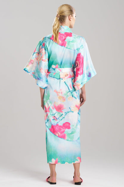Floral Garden Robe Blue Multi