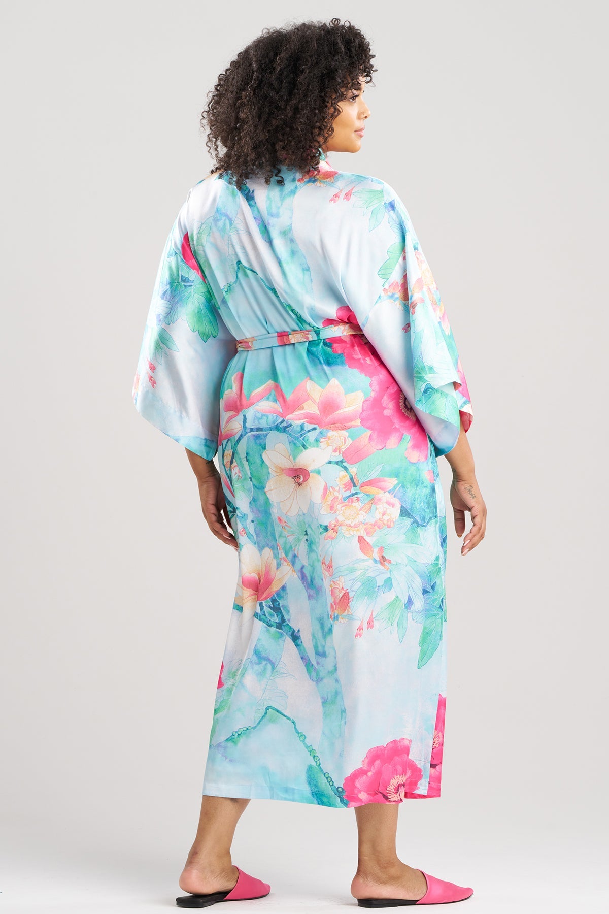 Floral Garden Robe Blue Multi
