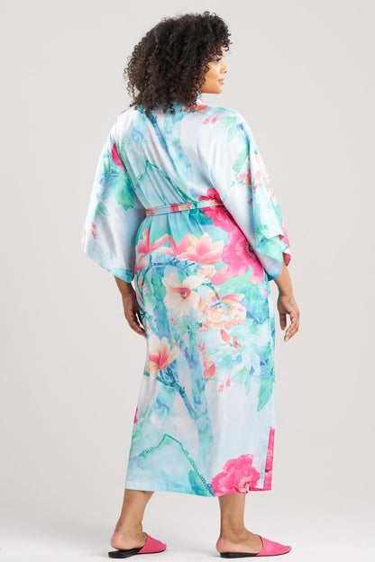 Floral Garden Robe Blue Multi