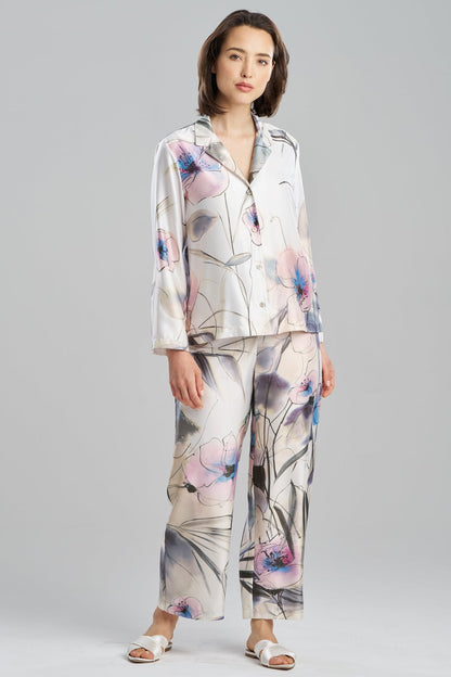 Hiyaku Printed Charmeuse Notch PJ Multi