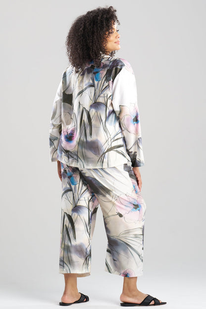 Hiyaku Printed Charmeuse Notch PJ Multi